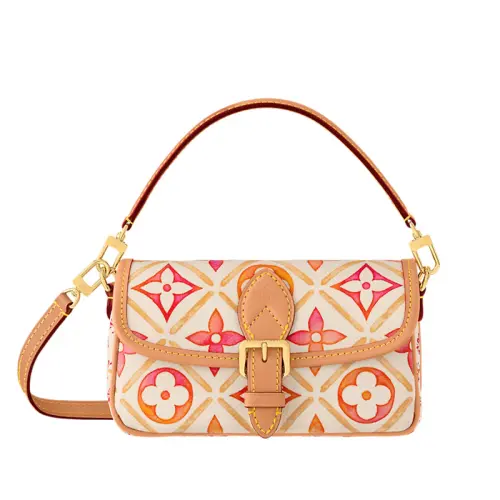LOUIS VUITTON Diane Cow Leather Handbag Extra Mini Women's Multicolor