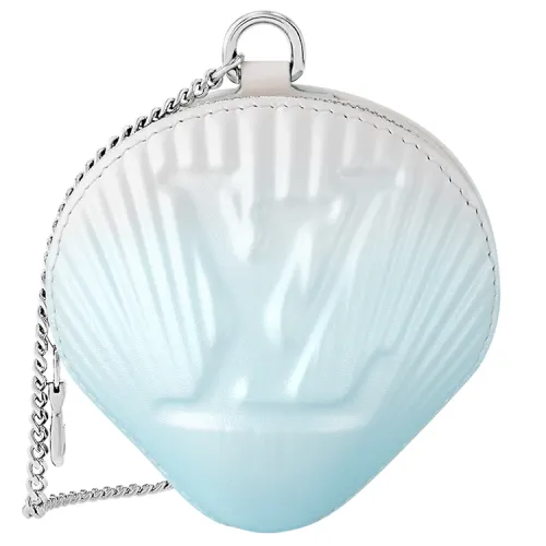 LOUIS VUITTON Shell Coin Purse Shaded Blue