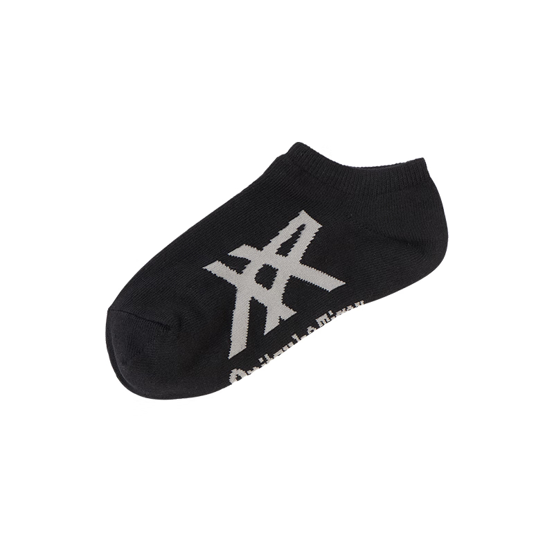 Onitsuka Tiger Ankle Socks Unisex 1 Pack Black/Heather Gray