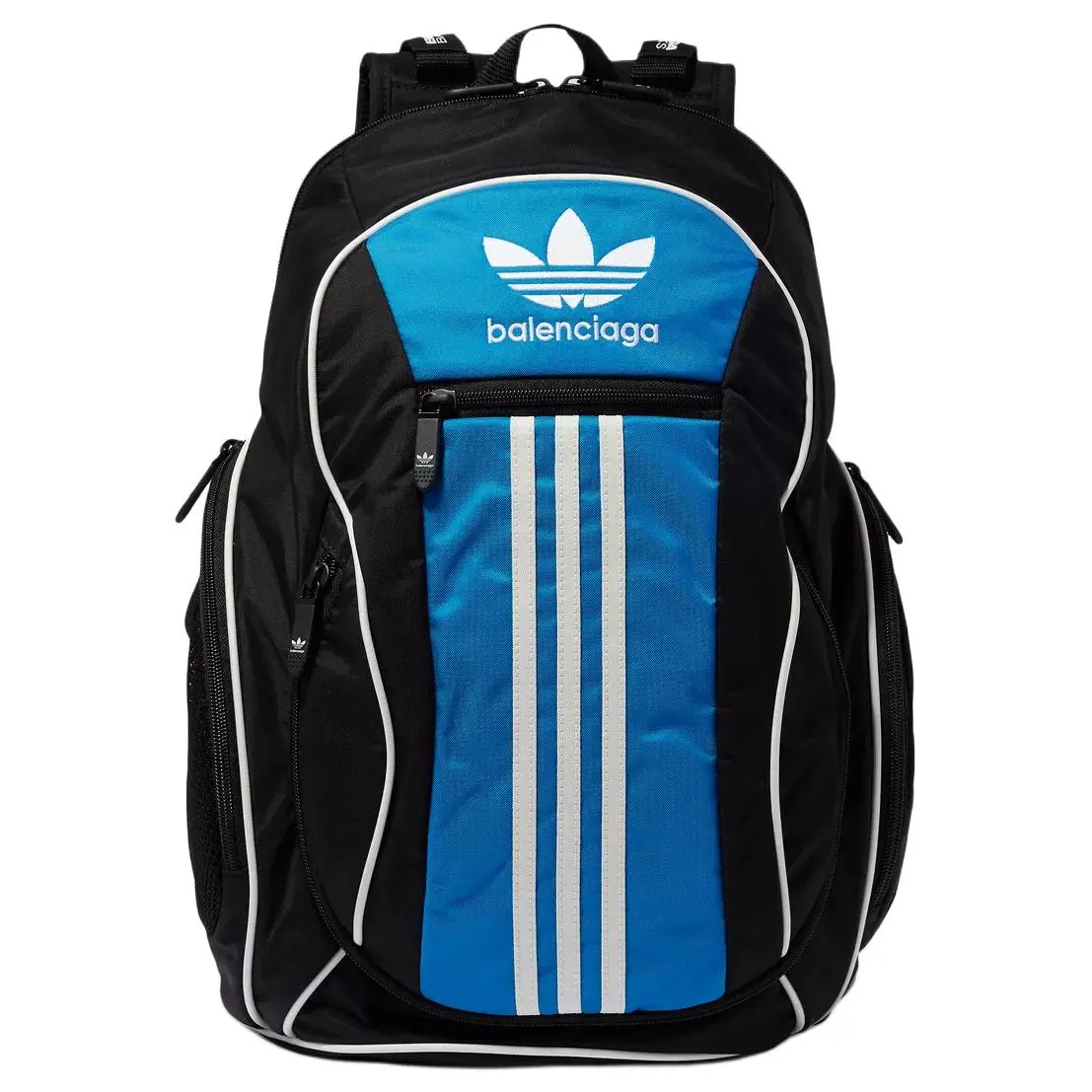 Balenciaga X Adidas Originals Collaboration Nylon Backpack Men's Black & Blue