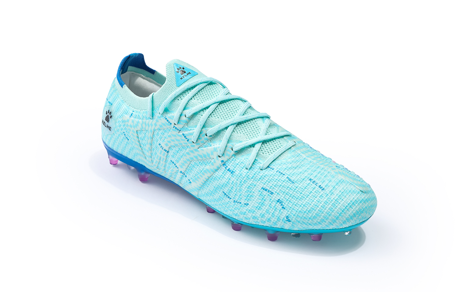 KELME Lightning 3.0 Comfortable MG Multi Ground Training Soccer Shoes Unisex Aqua Blue