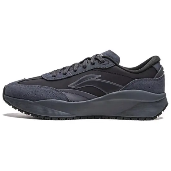 LiNing Load Capacity 2.0 Cushioning Anti-Slip And Wear-Resistant Height Increasing Low-Top Casual Shoes Men's Black