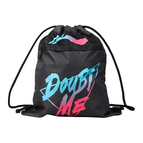 Li Ning Polyester Gym Bag, Storage Bag, Basketball Bag, Backpack Regular Unisex Black
