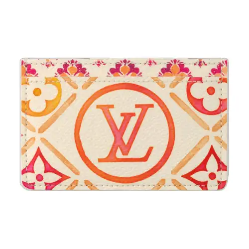 LOUIS VUITTON Card Holder Coral