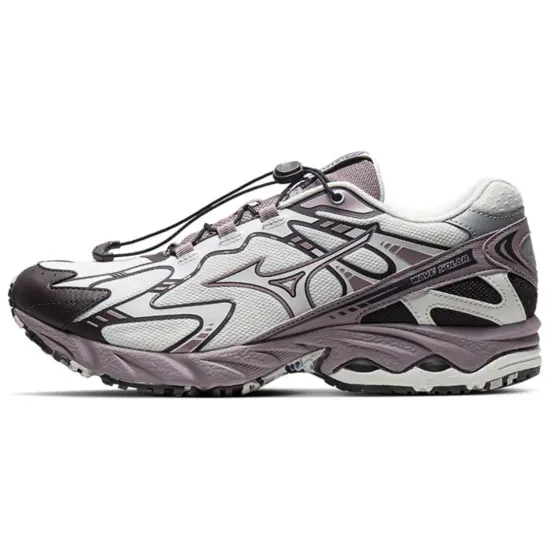 Mizuno Wave Solar V2 Running Shoes Unisex Low-Top Cotton White/Dark Coffee/Gray Purple