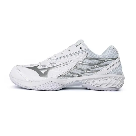 Mizuno Wave Claw Badminton Shoes Women's Low-Top White Silver
