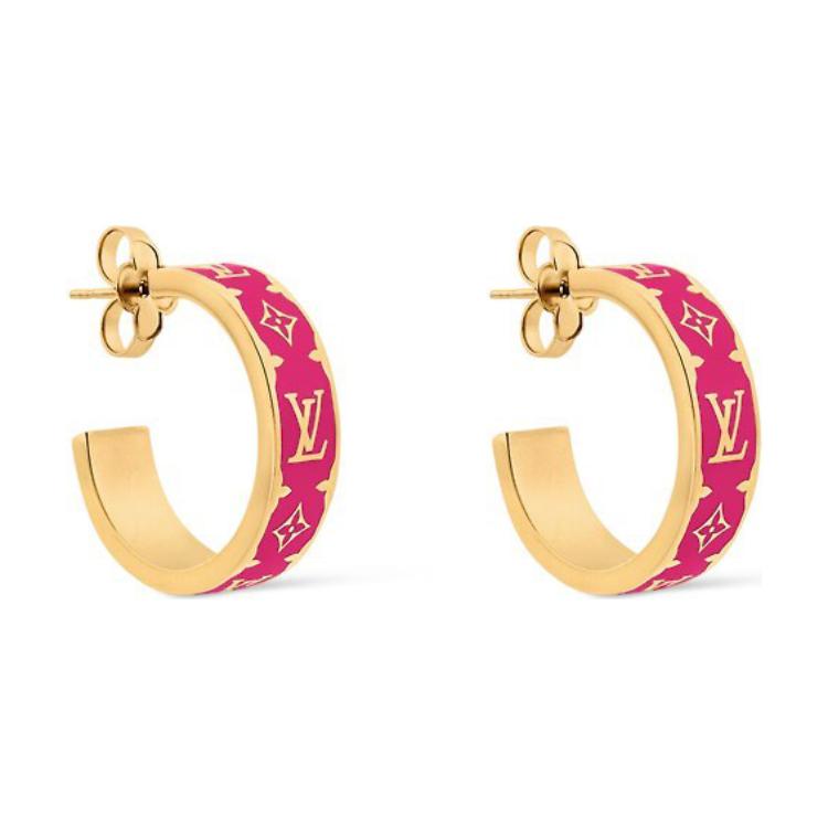 Lv M01068 Nanogram Enamel Earrings