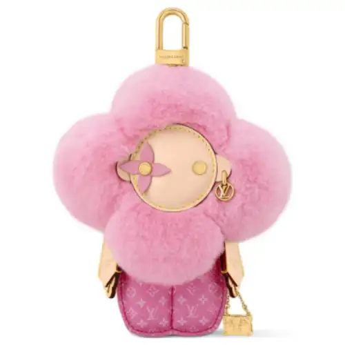 LOUIS VUITTON Leather Pendant Bag Merchandise Women's Pink