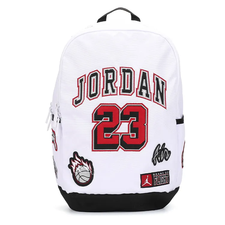 Jordan Polyester Backpack Unisex White