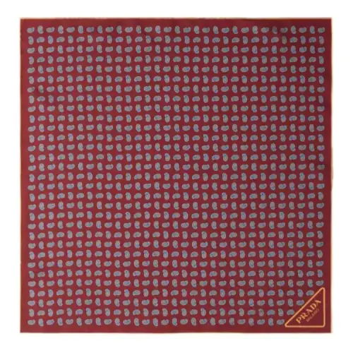 PRADA Fabric Knit Scarves Women's Fuchsia