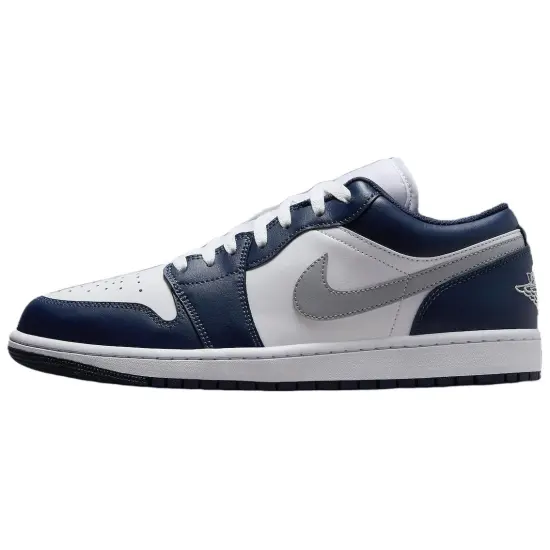 Jordan 1 Low Wolf Grey Midnight Navy