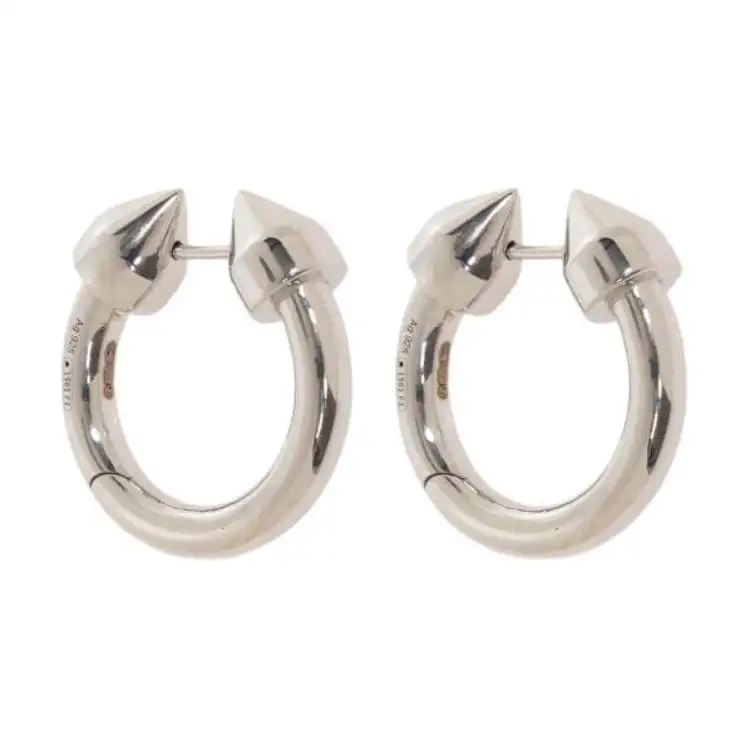 Balenciaga Sterling Silver Earrings Women's Silver