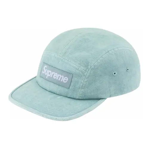 Supreme 100% Cotton Denim Baseball Caps Unisex Mint Green