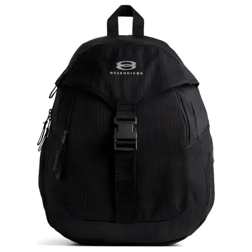 Balenciaga Fabric Backpack Large Men's Black
