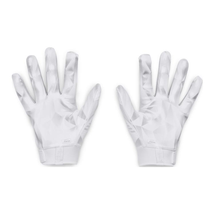 Under Armour Silicone, Polyamide Sports Gloves Men's White