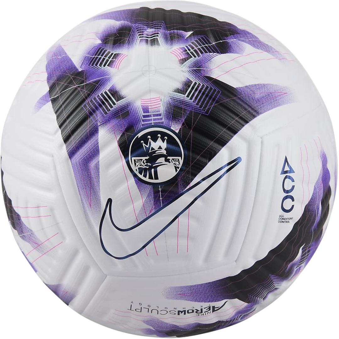 Nike Premier League Flight Size 5 Ball Soccer Ball Synthetic Leather Unisex Passionate Purple White