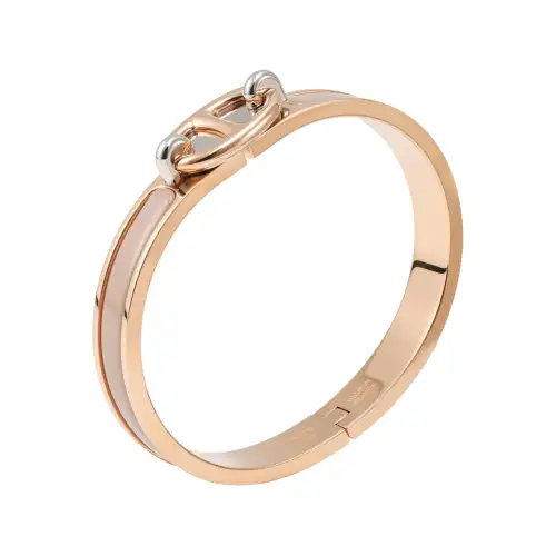 HERMES Mini Clic Chaine D'Ancre Metal Bangles Women's