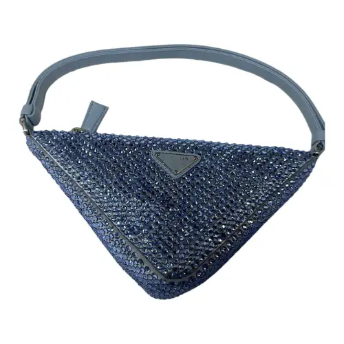 PRADA Crystal Shoulder Bag, Handbag, Shoulder Bag Women's Blue
