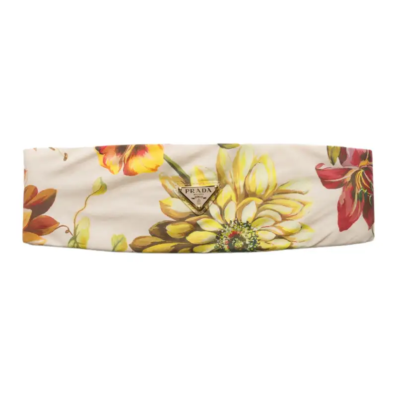 PRADA Fabric, Enamel Headbands Women's Multicolor