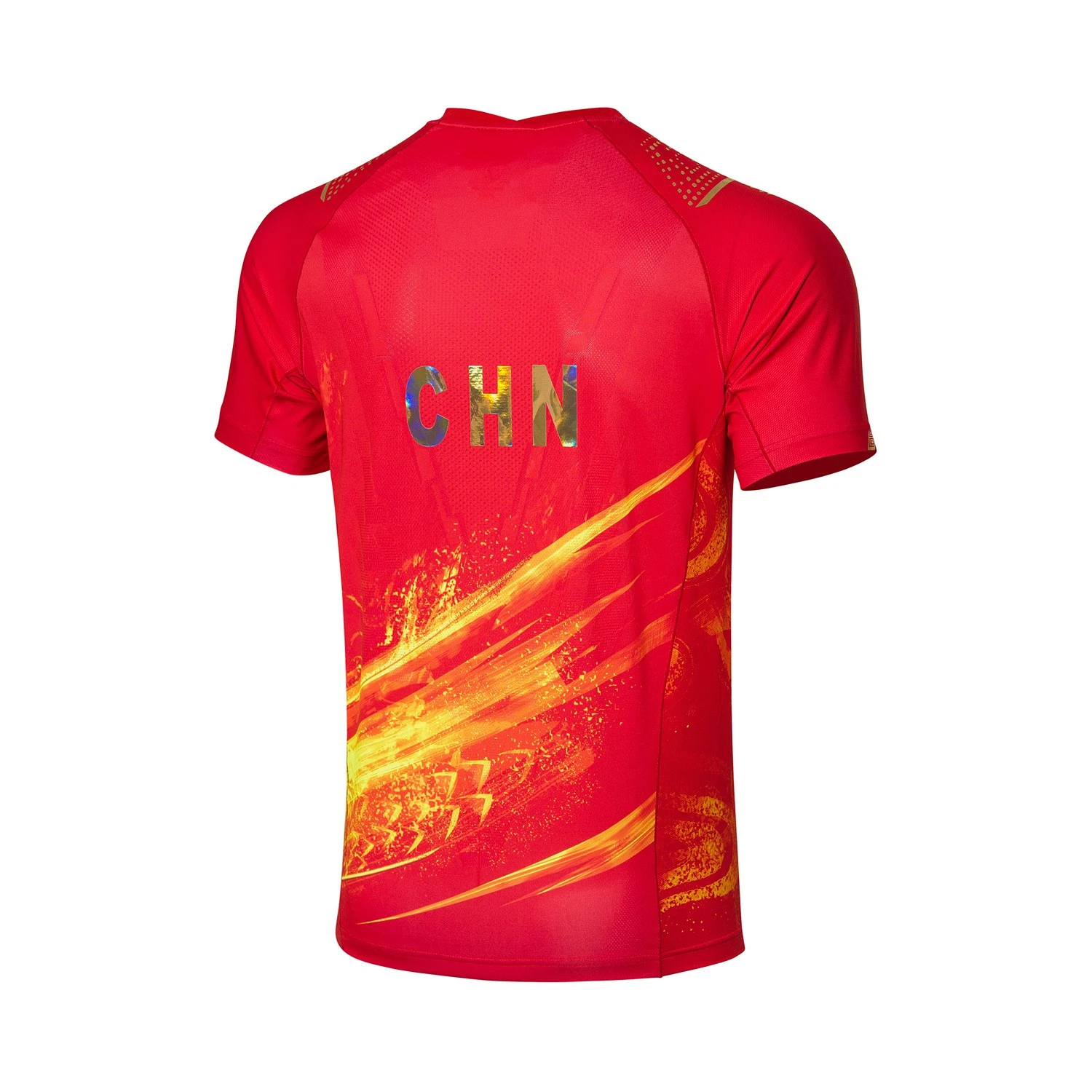 Li Ning Table Tennis Clothing Men’s Red V Neck Moderate