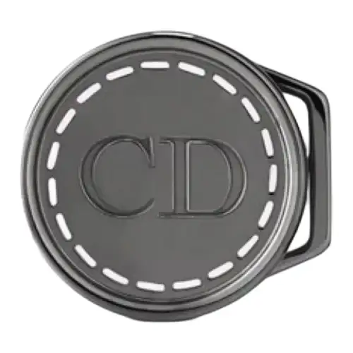 DIOR Metal Belt Buckles Unisex Silver