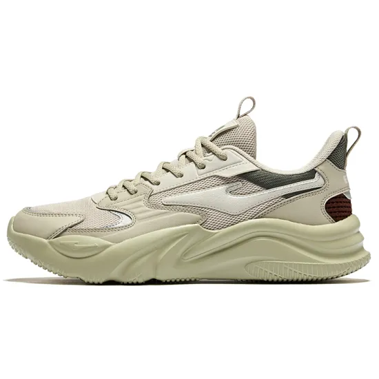 Erke Casual Shoes Men Low-Top Floating Rock Gray Warm Mist Gray