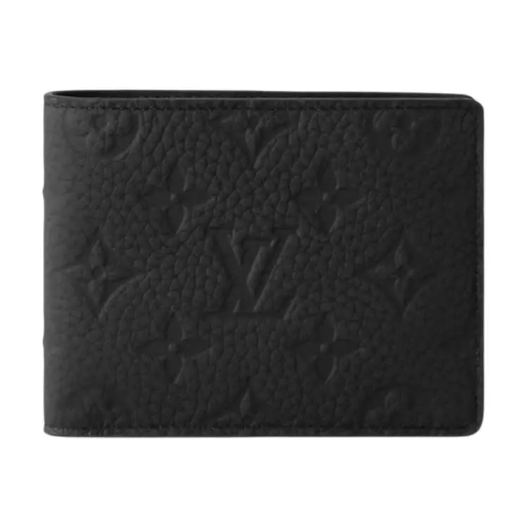 LOUIS VUITTON Wallet Multiple Taurillon Black