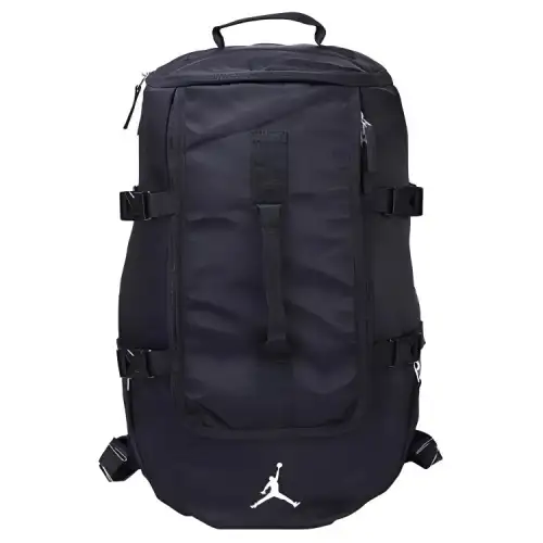 Jordan Polyester With Nylon Basketball Bag Backpack Regular Unisex Black