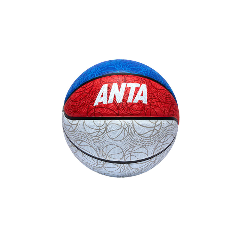 Anta Rubber Basketball Red & Blue Size 7 Training Unisex
