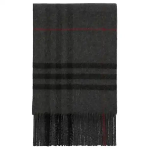 【Previous Season】check-pattern wool-blend scarf