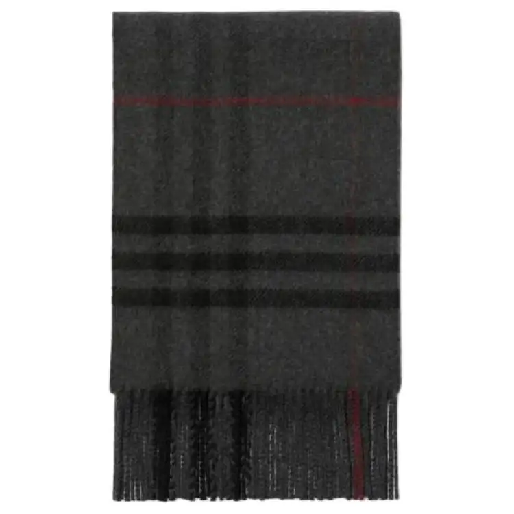 【Previous Season】check-pattern wool-blend scarf