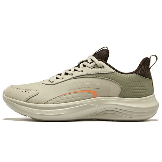 Erke Running Shoes Men Low-Top Warm Misty Gray Oak