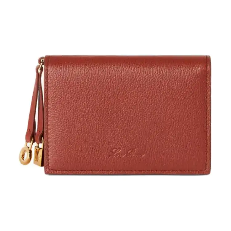 Loro Piana Calfskin Card Holder Women's Deep Chamomile