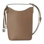 Loro Piana Cow Leather Cell Phone Pouch Women's Warm Beige
