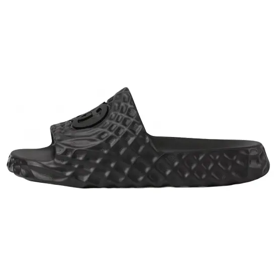 GUCCI Slide Sandal Interlocking G Black Water Ripples