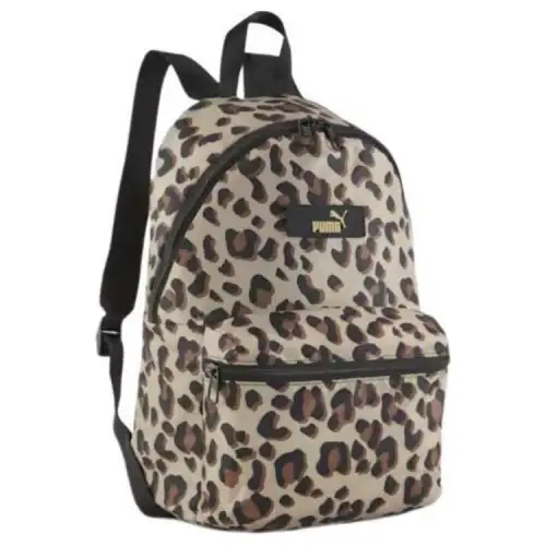 PUMA Polyester Backpack Regular Women's Grassland Brown Animal