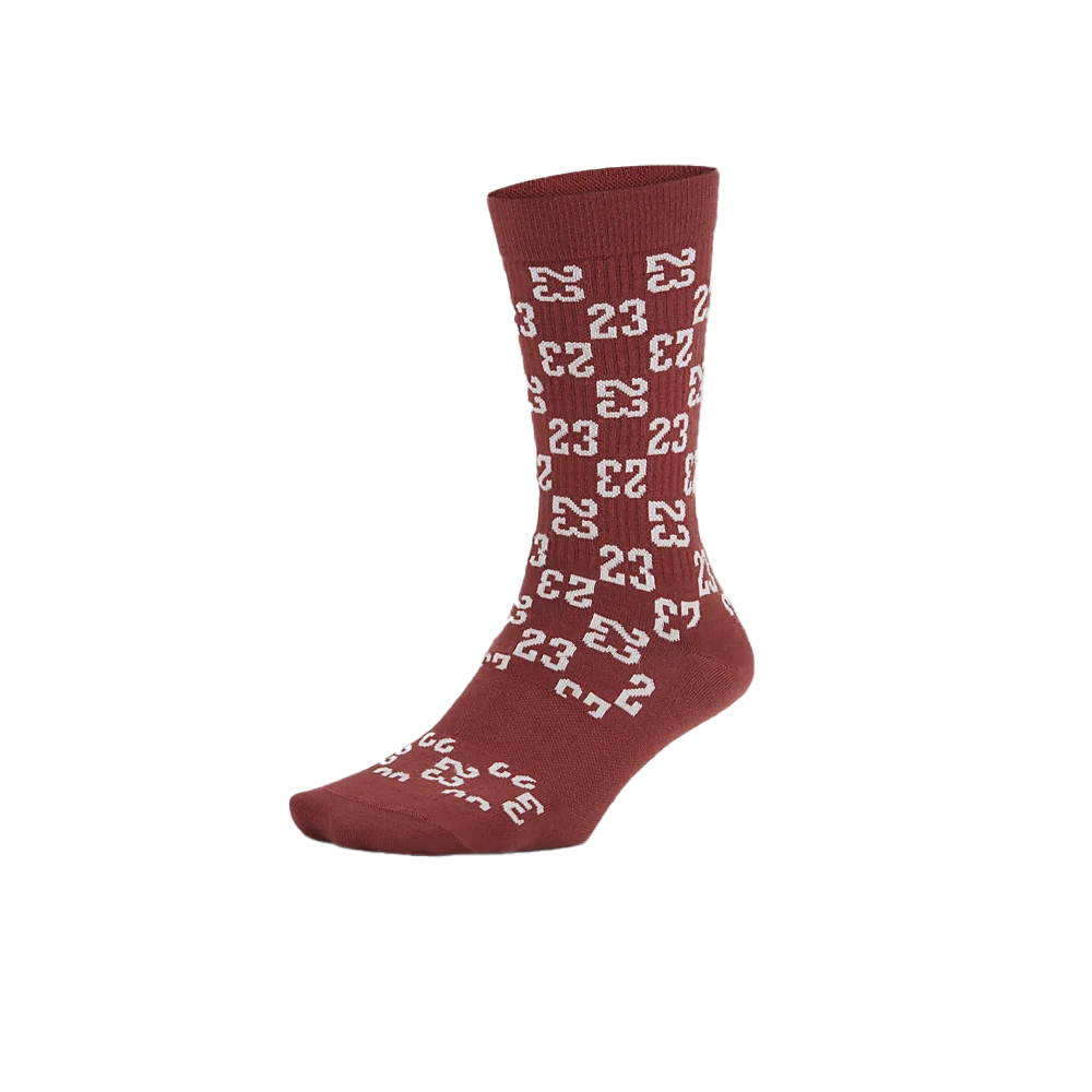 Jordan Crew Socks Unisex 1 Pack Fir Wood Red