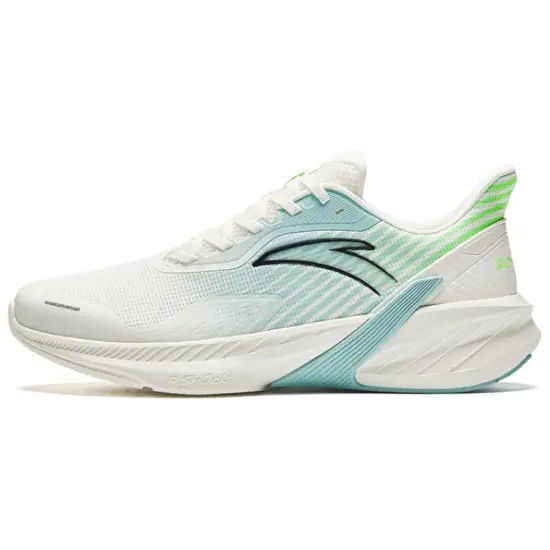 ANTA Running Collection Running Shoes Men Low-Top Ivory White/River Water Blue