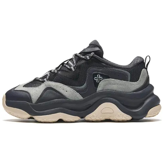ANTA Life Collection Casual Shoes Women's Low-Top Ink Gray/Slate Gray/White Gray Green