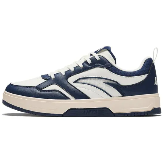 Anta Life Collection Anti-Slip Wear-Resistant Low-Top Skateboard Shoes Men's Blue White