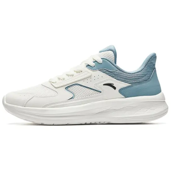 ANTA Running Collection Running Shoes Men Low-Top Ivory White/Wall Gray
