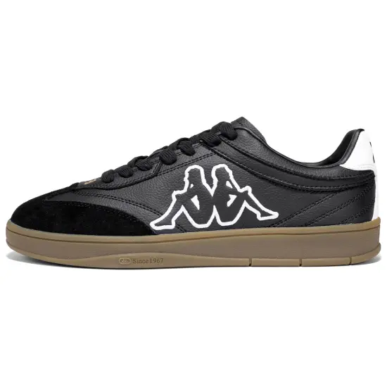 Kappa Tifo Back to Back Anti Slip Wear Resistant Low Top Skateboard Shoes Unisex Black White