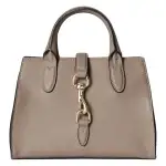 GUCCI Leather One Shoulder Handbag Small Women's Beige