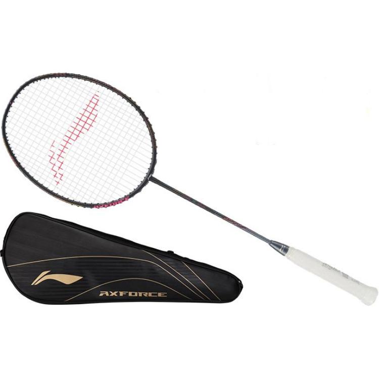 Li Ning Thunder 80 Full Carbon Badminton Rackets Offensive Type Heavy Head, Stiff Shaft Professional 675MM Unisex 4UG5