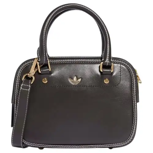 Adidas, adjustable removable leather straps, small brown one-shoulder bag, men's style