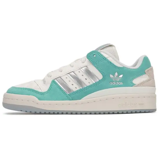 Adidas Originals FORUM Skateboard Shoes Women's Low-Top White Green