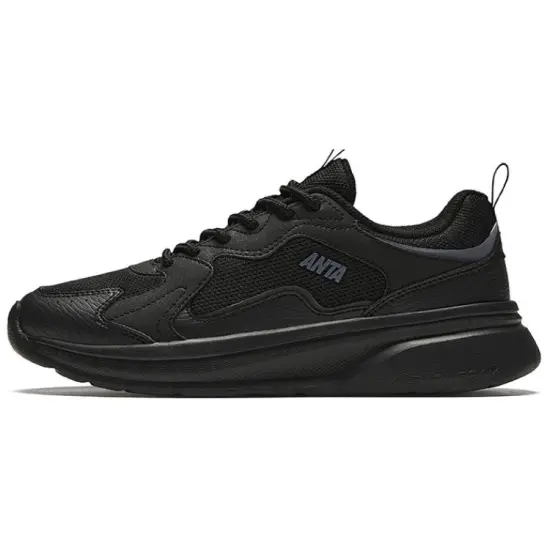 ANTA Life Collection Casual Shoes Women's Low-Top Black/Steel Gray