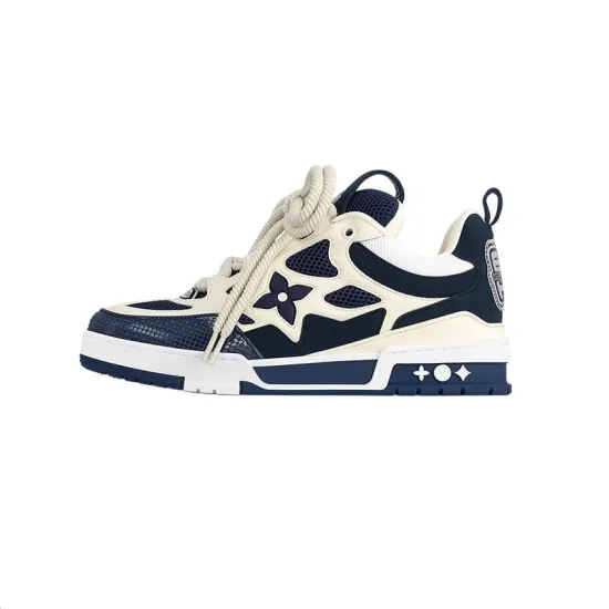 LOUIS VUITTON Skate Skateboard Shoes Women's Low-Top Blue
