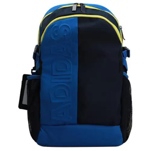 Adidas Large Capacity Polyester Backpack Regular Men's Blue & Black