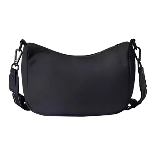 Anta Life Collection Fabric Crossbody Bag, Shoulder Bag Regular Women's Basic Black